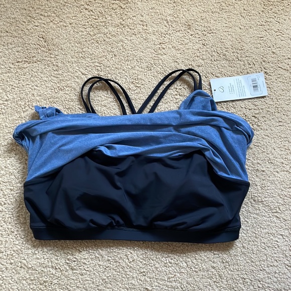 CRZ YOGA  WOMENS SPORTS SOFT BUILD- IN BRA. STRAPPY BACK TANK TOP. - Picture 7 of 15